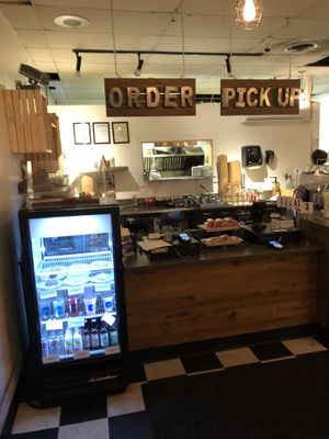 Order station at Naked Cafe in Kelowna
