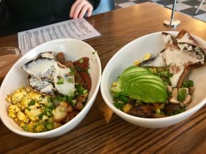 Left: Grand slam, Right: GF Grand slam at Naked Cafe in Kelowna