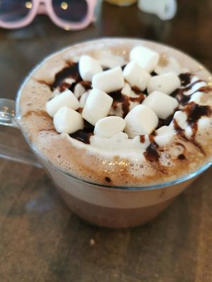 Hot choccy at Naked Cafe in Kelowna