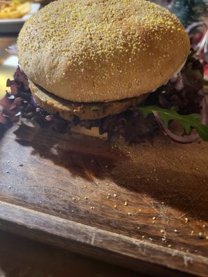Vegan Love Burger mit Seitan at Zauber von OS in Osnabruck