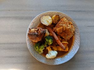 ashew Carrot and Apple Sunday Roast at The Waiting Room in Stockton-on-tees