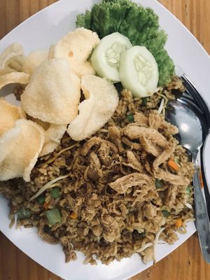Nasi goreng Jawa  at Loving Hut Express - Demangan Baru in Yogyakarta
