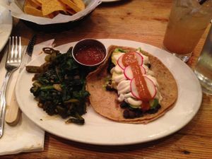 vegan taco  at Taco Chulo in Brooklyn
