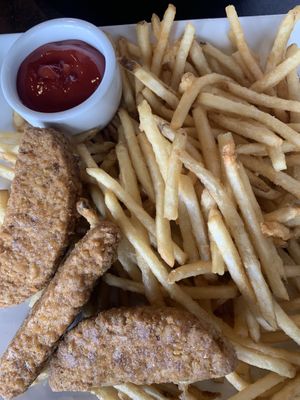 Chickn and Fries  at Allie's Vegan Pizzeria and Cafe in Spokane