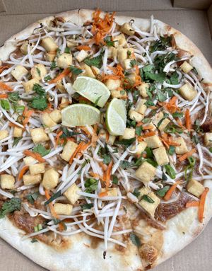 Thai peanut   at Allie's Vegan Pizzeria and Cafe in Spokane