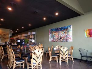 Cafe art at Allie's Vegan Pizzeria and Cafe in Spokane