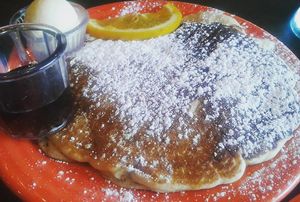 Weekend brunch: pancakes at Allie's Vegan Pizzeria and Cafe in Spokane