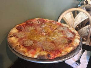 The Pepperoni Pizza at Allie's Vegan Pizzeria and Cafe in Spokane