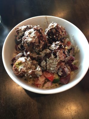 Falafel goodness  at Allie's Vegan Pizzeria and Cafe in Spokane