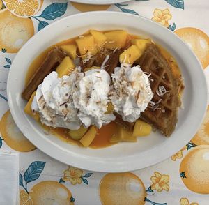 Bombay coconut  at Tia B's La Waffleria in Albuquerque