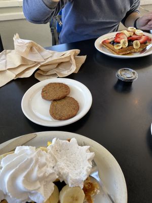 Impossible sausage   at Tia B's La Waffleria in Albuquerque