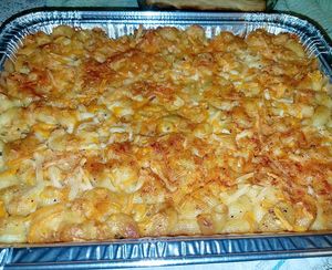 Mac n cheese  at Good Karma Vegan Catering in Atlanta