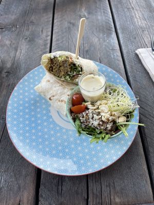 Falafel wrap  at Greenway in Antwerpen
