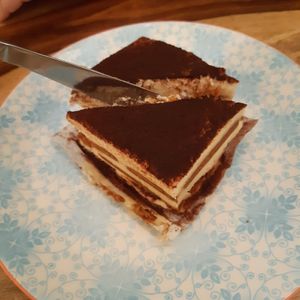 Vegan tiramisu from Kobe Cakes at Greenway in Antwerpen