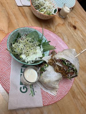 Vegan kebab  at Greenway in Antwerpen