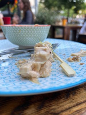 Sauce I had to scoop off  at Greenway in Antwerpen