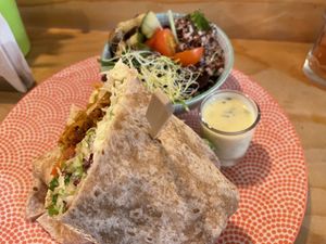 Vegan kebab  at Greenway in Antwerpen