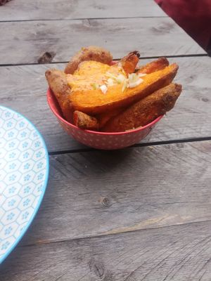 Sweet potato fries at Greenway in Antwerpen
