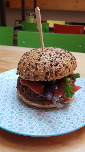 Delicious bean burger at Greenway in Antwerpen