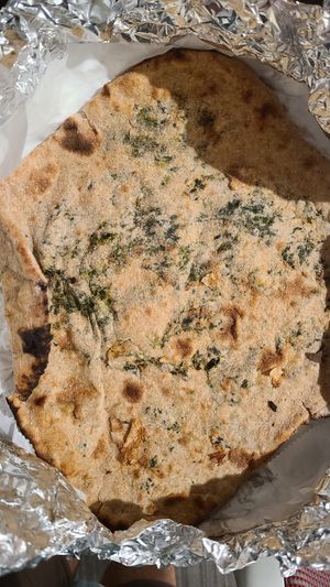 Palak Paratha spinach bread at Namaste Nepal Restaurant in Grand Junction