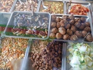 I was told only the veggie balls were non-vegan. at Restaurante Delicia in San Jose