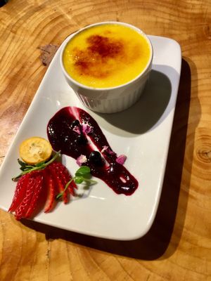 Creme Brûlée at Indigo Age Cafe in Vancouver