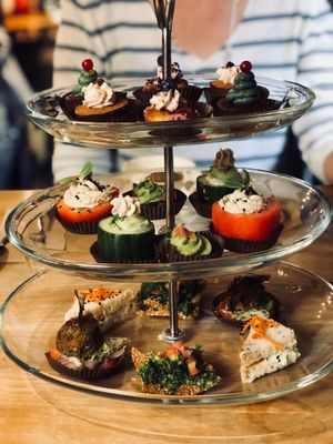 High Tea  at Indigo Age Cafe in Vancouver