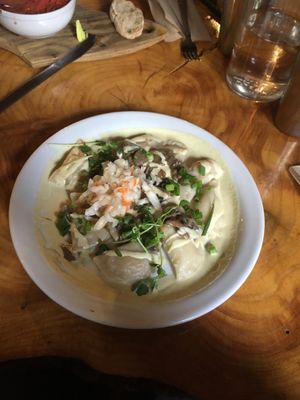 Pierogies at Indigo Age Cafe in Vancouver