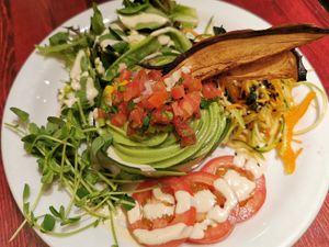Portobello Burger at Indigo Age Cafe in Vancouver