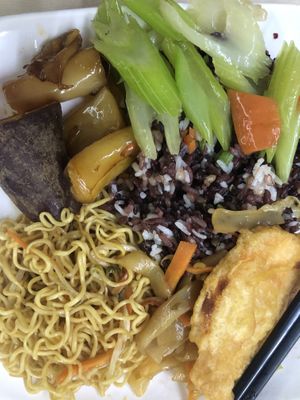 The rice was a bit bland, but the noodles were great! at Wen Xing SuShi in Guangzhou