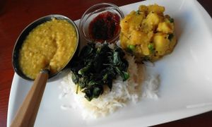 indian lunch at Hortus in The Hague