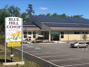 Also has a few EV chargers since this pic  at Blue Hill Co-op and Cafe in Blue Hill