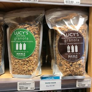 Local granola made in Blue Hill at Blue Hill Co-op and Cafe in Blue Hill