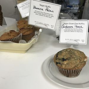Vegan muffins at Blue Hill Co-op and Cafe in Blue Hill