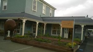 outside at Food Forest Organics in Greytown