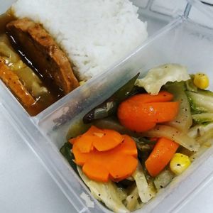 Veggie Hawaiian ham with chopsuey  at Good Food Vegetarian in Quezon City
