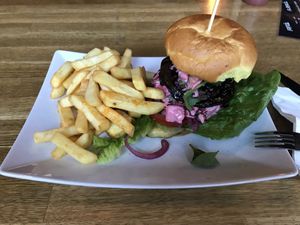 Burger at The Vegan Bar in Malmo