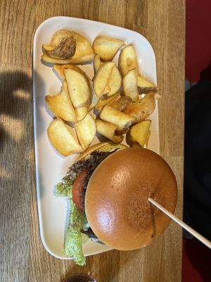 Mustered & Mayo burger  at The Vegan Bar in Malmo