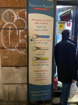   at Gelateria dell Angeletto in Rome