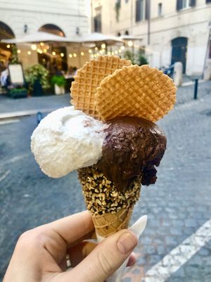 The whole lot!  at Gelateria dell Angeletto in Rome