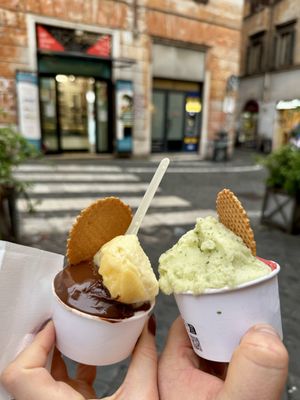   at Gelateria dell Angeletto in Rome