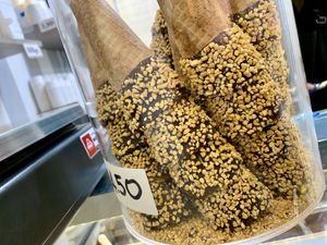 vegan waffle cones (!) at Gelateria dell Angeletto in Rome