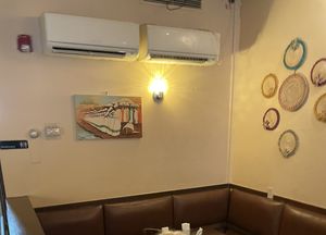 Seating  at Hawi Ethiopian Restaurant in Ithaca