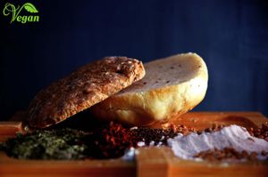 Bread, veg-friend at Ambar Cafe & Organic Shop in Nicosia