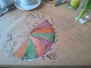 we were encouraged to leave our marks there :) at DEYNcatering in Kressbronn