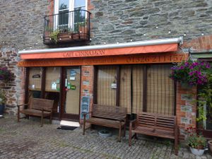 Cafe Cinnamon from outside. at Cafe Cinnamon in Falmouth