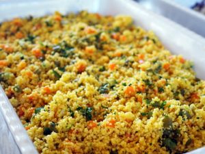 the lunch buffet at Passione Vegana in Rome