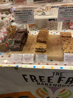 Sweets at The Free From Bakehouse in London