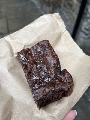 Sea salt brownie   at The Free From Bakehouse in London