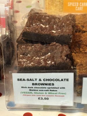 The best brownie I have ever eaten.   at The Free From Bakehouse in London